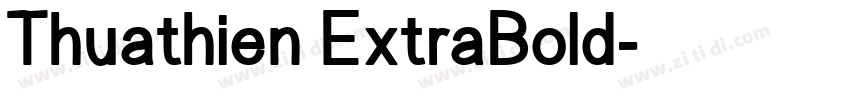 Thuathien ExtraBold字体转换